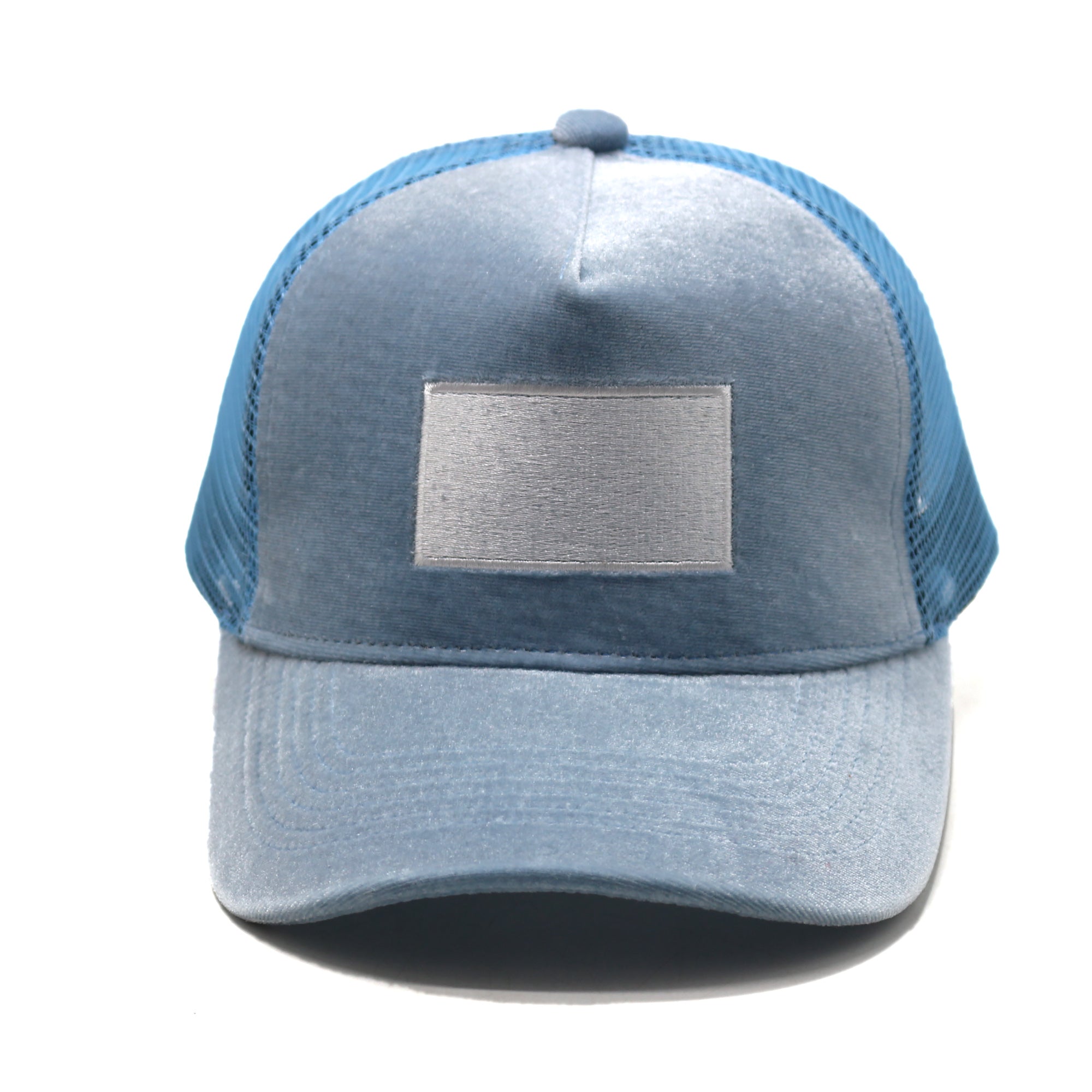 Sky Blue Velvet Hat
